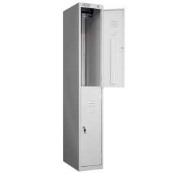 Металлический шкаф для одежды ШРС-12-300 двухдверный