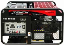 Генератор бензиновый ZENITH ZH12000-3DXE