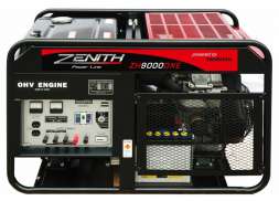 Генератор бензиновый ZENITH ZH9000DXE