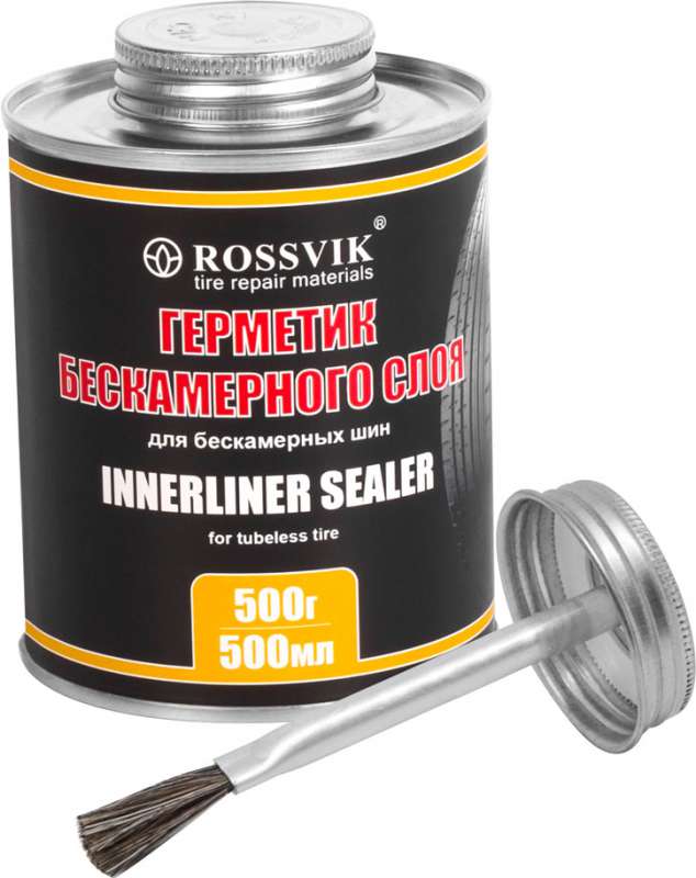 Герметик бескамерного слоя ROSSVIK 500мл/500г (банка с кистью) GBS.05.K.2